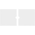 thumbnail image 4 of 28"W x 14"H x 2"ID x 9 3/4"C x 1"P Rectangle Architectural Grade PVC Contemporary Ceiling Medallion, Two Piece, 4 of 11
