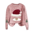 thumbnail image 4 of Lenpel Women's Christmas Sweaters Casual Plus Size Crew Neck Long Sleeve Graphic Knit Pullover Tops Fall Fashion Clothes, 4 of 4