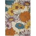 thumbnail image 3 of Nourison Allur Floral Ivory Multicolor 4' x 6' Area Rug, (4x6), 3 of 9