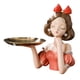 thumbnail image 3 of Bandeja para llaves con estatua de princesa de resina, adorno de escritorio, arte moderno, accesorio para el hogar naranja, 3 of 9