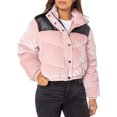 thumbnail image 3 of Celebrity Pink Velvet Crop Puffer Jacket, Women's, 3 of 5