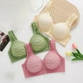 thumbnail image 6 of Shaping Underwear Front Hook Wireless Bra with Back Shaping Design for Large Cup Women's Underwear Body-shaping Corset(Color:Green,Size:48), 6 of 6
