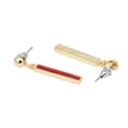 thumbnail image 2 of Gehena By Estele Red Non Precious Base Metal Drop Earrings (5010046-Ig-Rd), 2 of 5