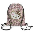 thumbnail image 3 of Hello Kitty Drawstring Backpack Water Resistant String Bag Sackpack Cinch for Sports, Gym, Travel, Swimming, Yoga, Beach, 3 of 7