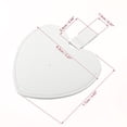thumbnail image 4 of Espejo compacto en forma de corazón Unique Bargains con Estuche de cuero PU acero inoxidable blanco, 4 of 7