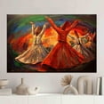 thumbnail image 2 of Whirling Dervish Oil Painting Print, Printed Canvas Canvas, Canvas, Canvas Printed Canvas, Muslim Housewarming Canvas Gift, Islamic Printed Canvas, Canvas Wall Decor - Natural Framed, 2 of 9