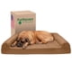thumbnail image 1 of Furhaven Cama de gel refrescante para perros grandes con refuerzos extraíbles y funda lavable, para perros de hasta 125 libras - Sofá acolchado - Marrón tostado, Jumbo Plus/XXL, 1 of 5