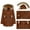 Brown, variant on Women's Sweater Coat Women's Waterproof Long Winter Coat Thickened Down Alternative Jacket Warm Puffer Jacket(Xxl)