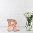thumbnail image 3 of Floral Letter LED Night Light - Resin Flower Decor with Warm Glow, Romantic Home Decoration Gift for Bedroom, Nursery (Plug-in, Handcrafted) white, 3 of 4