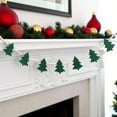 thumbnail image 5 of TETOU 4ft Christmas Tree Wooden Bead Garland,Cute Felt Xmas Tree Hanging Green White Bead Ornament String Festive Banner for Christmas New Year Party Home Mantel Wall Indoor Decoration, 5 of 6