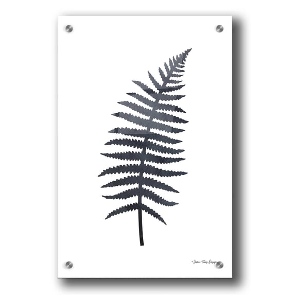 Epic Art 'Watercolor Black Plant I' by Seven Trees Design, Acrylic Glass Wall Art, 24"x36"