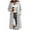 Gray, variant on SwiftWear Women's Long Hooded Coat Single-Breasted Button Front Jacket with Pockets, Casual Outerwear for Fall and Winter Seasons