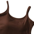 thumbnail image 4 of Annhoo Womens Tank Tops with Bra Comfortable Crewneck Solid Color Sleeveless Pajama Shirts Going Out Clothes, 4 of 6