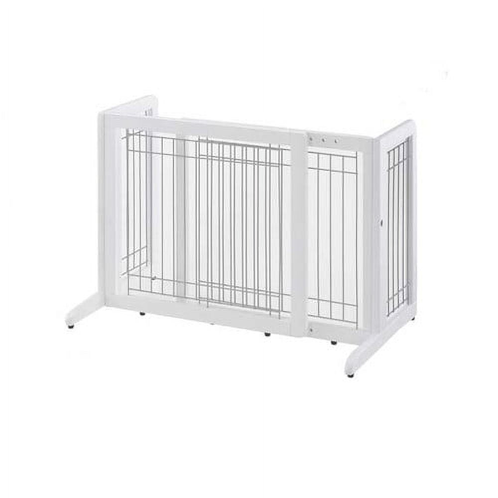 Richell 20"H Freestanding Dog Gate, Brown
