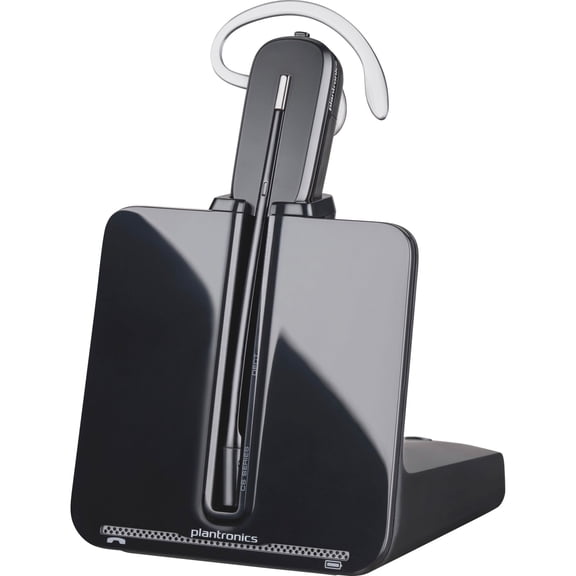 Plantronics CS540 DECT with Lifter Headset System Mono - Wireless - DECT - 350 ft68 kHz - Over-the-ear - Monaural - Open - Noise Cancelling, Noise Reduction Microphone - Black
