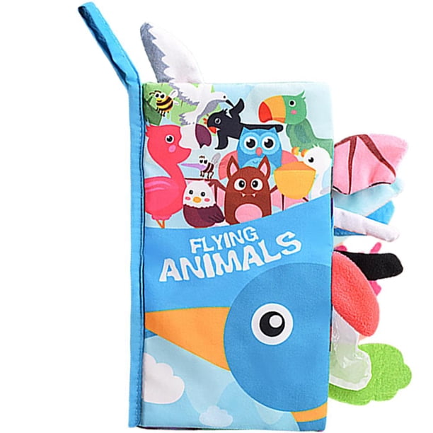 Libro De Tela Suave Para Bebé, Libro De Actividades Para Niños, Libros De Tela De Animales Con Cola, Libro Educativo Para Bebés, Niños En Edad Preescolar Sweethay BA001332-01