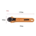 thumbnail image 2 of Jinsinto Rotary Cutter Kit 28MM Round Knife Cutter Hob Cloth Cutter Knife, Yellow, 14.3*4.1cm, 2 of 4