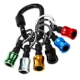 thumbnail image 1 of Pedty 1 X 6-Piece Set Of Colorful Keychain Posts,Portable Keychain Aluminum Alloy Portable Easily Home Outdoors Multicolor, 1 of 8