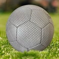 thumbnail image 2 of Btafrte Equipo Entrenamiento Fútbol PU Fútbol Luminoso (blanco Reflectante Hexagonal), 2 of 7