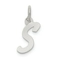 thumbnail image 1 of FB Jewels Sterling Silver Rhodium-plated Small Initial S Charm, 1 of 4
