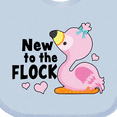 thumbnail image 4 of Inktastic New to the Flock Cute Baby Flamingo Boys or Girls Baby Bib, 4 of 4