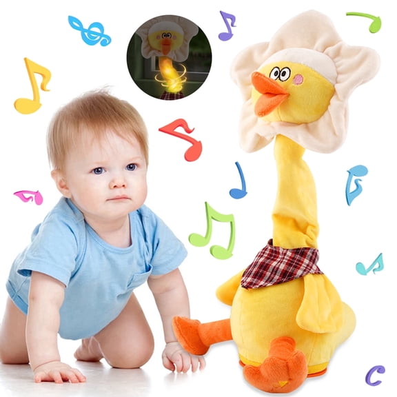 Baby Toys for 12-24 Months-Plush Toy with Talking  and Recording, Birthday Gifts for Kids 1-3 Year Old Girls Boys