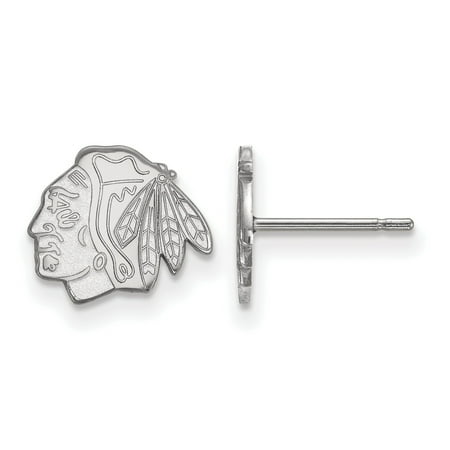 - LogoArt NHL Chicago Blackhawks Sterling Silver Extra Small Post Earrings