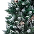 thumbnail image 3 of vidaXL Artificial Christmas Tree LEDs&Pine Cones&White Snow 210 cm, 3 of 5