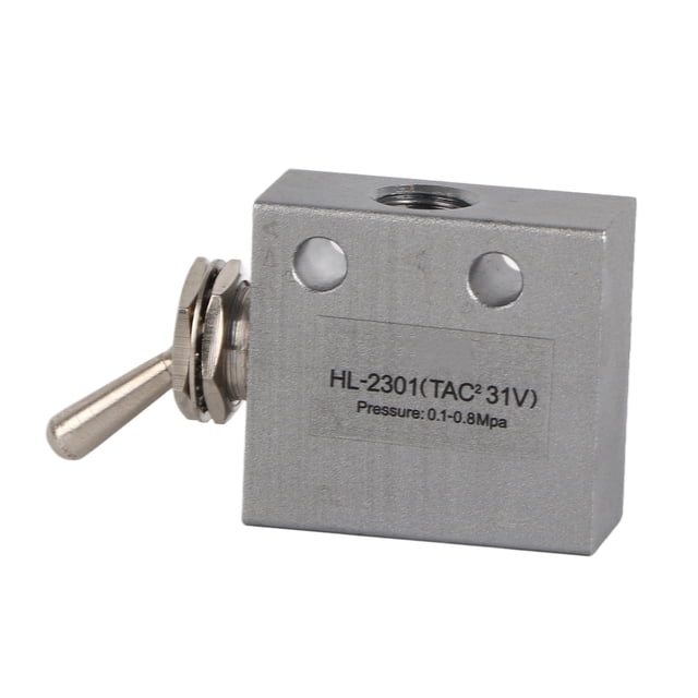 Válvula mecánica neumática con interruptor de palanca de 3 posiciones y 2 puertos HL2301