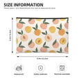 thumbnail image 3 of Hirioo Peach1 for Paper Reusable Cosmetic Bag Zipper Encouragement Travel Pouch Toiletry Bag for Women Girls, 3 of 7