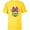 Yellow, variant on Disney Minnie Mouse Cute Winking Face Retro Pop Art - Short Sleeve T-Shirt for Kids - Customized-White
