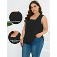 thumbnail image 5 of Oryer Womens Plus Size Tank Tops Sleeveless Tunic Blouses Loose Fit Tops, 5 of 6
