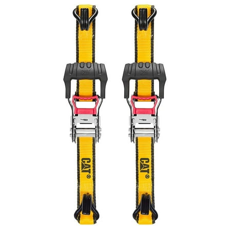 Cat 2 Piece 1-1/2 x 16 Feet Ratchet Tie Down Set with Soft Loops (1500/4500) - 980064N