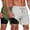 Dark green + light Gray, variant on COOFANDY Men's 2 in 1 Running Shorts 2 Pack Athletic Shorts Quick Dry Lightweight Gym Training Workout Sports Shorts with Pockets