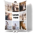 thumbnail image 3 of Personalised Blanket Custom Blanket with Photos Text Personalised Blankets for Adults Wedding Gifts Memorial Gift Home Gifts Birthday Gifts for Mum Gifts for Girlfriend (B), 3 of 6