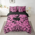 thumbnail image 2 of Erosebridal Witch Print Bedding Full Size, Boho Damask Bed Set, Halloween Bat Reversible Comforter Sets with Sheets, Breathable Room Decor, 7 Pieces, 2 of 4