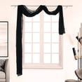 thumbnail image 3 of Washranp Sheer Window Scarf,Solid Color Ultra-thin Soft Voile Textured Bed Canopy Scarf Curtains for Home Decor 196.85*53.15inch, 3 of 5