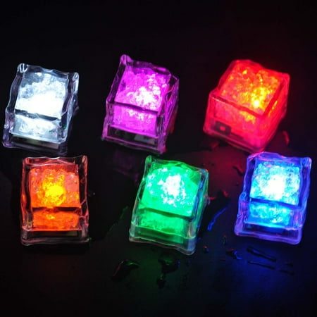 

Xunyuan 1 Pc LED Light Ice Cubes Luminous Night Lamp Party Bar Wedding Decoration