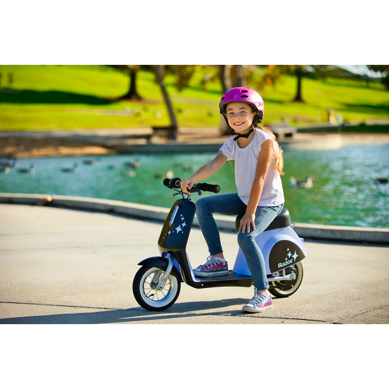 Razor Pocket Mod Petite - Purple, 12V Miniature Euro-Style Electric Scooter,  up to 8 mph, for Ages 7+ 