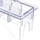 thumbnail image 5 of Poseedor Organizador de cuchillas de plástico rectangular para 10 cuchillas Estuche de almacenamiento Rack Clipper Comb Holder, 5 of 8