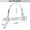 thumbnail image 2 of LAICAIW Trailer Coupler Pin, Wire Lock Pins, Shaft Locking Pin, Wire Locking Pin, Arch Shape Safety Coupler Pin with Long Ear for Trailer Farm (10 PCS 8mm x 70mm), 2 of 7