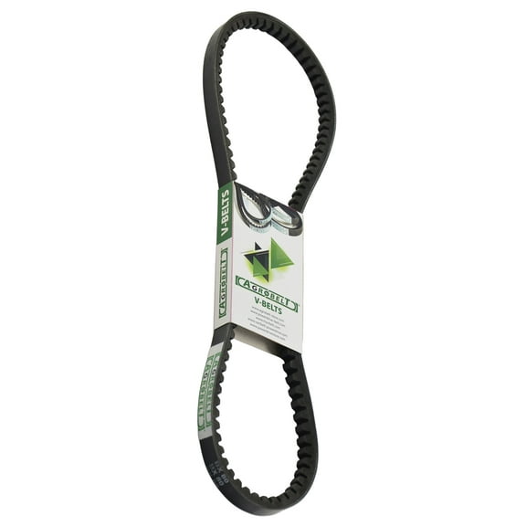Agrobelt AX128 V-Belt,1/2" Top Width X 130" Outside Length, Classic Cogged Wrapped Rubber V-belt