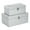 Silver, variant on Cheungs Silver Vinyl Boxes With Top Mirror - Set Of 2