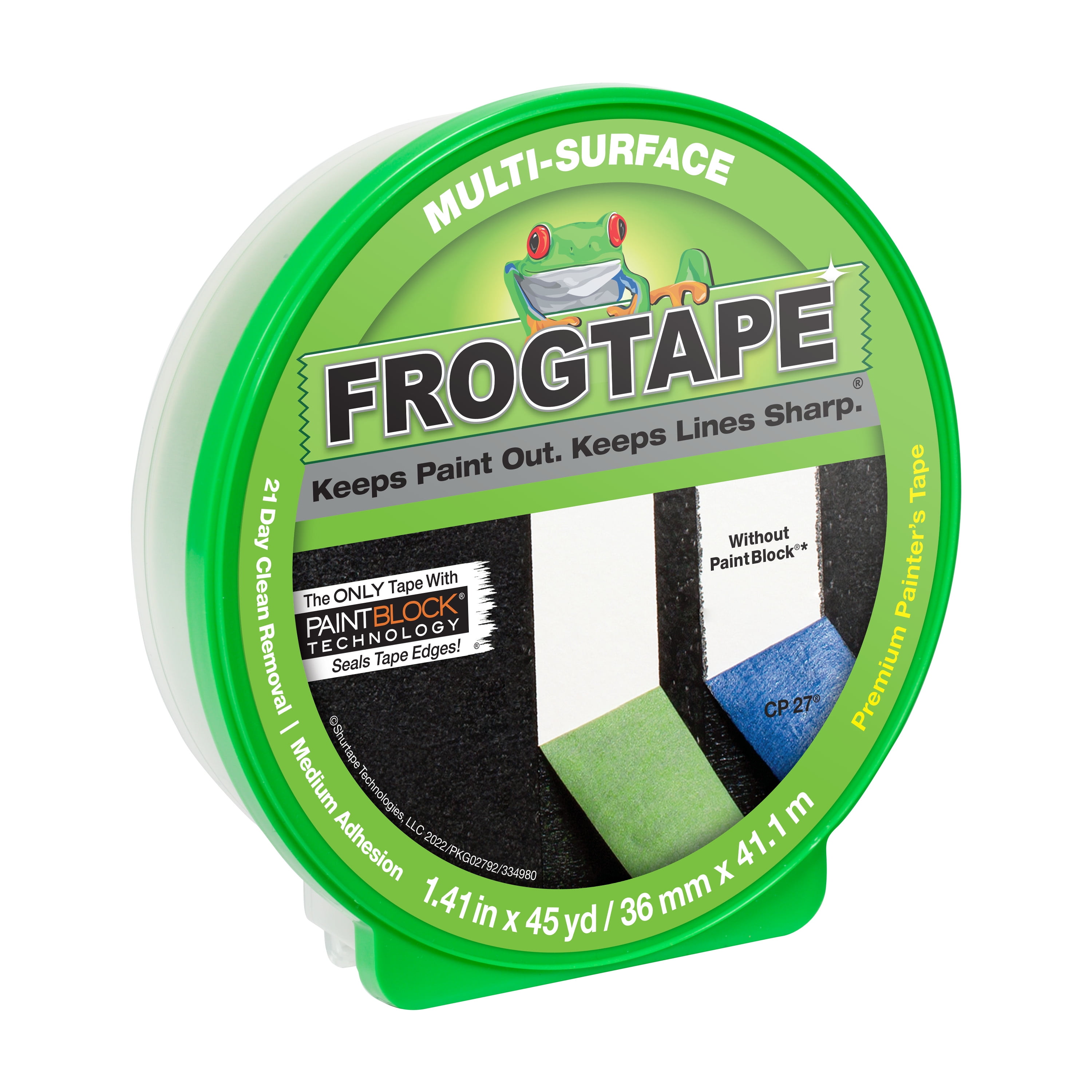 .94 Inches Wide x 60 Yards Long... FrogTape 1358463 Multi-Surface Painting Tape 