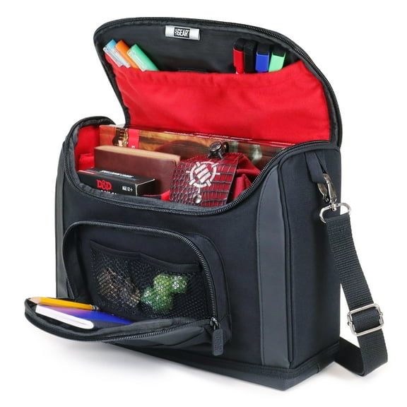 USA GEAR Traveling Bag for DND Dungeon & Dragons Character Sheets & Dungeon Master Books (Red)