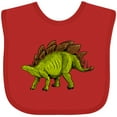 thumbnail image 3 of Inktastic Smiling Stegosaurus Boys or Girls Baby Bib, 3 of 4