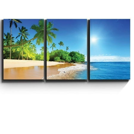 Tropical Wall Decor - wall26 - Palm Trees on Tropical Beach - Canvas Art Wall Decor - 16