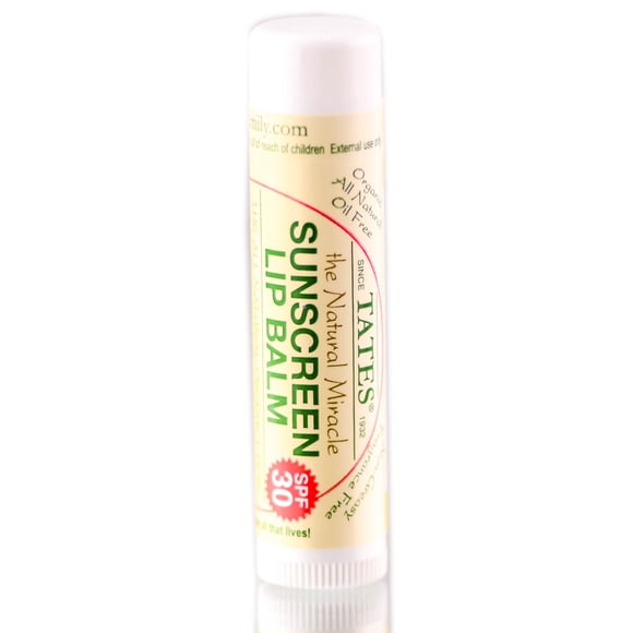 Bálsamo labial protector solar Tate's The Natural Miracle 30 SPF