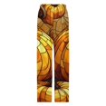 thumbnail image 4 of Fall Thanksgiving Pumpkin Pajamas For Women Loose Retro Night Pajama Pants Comfortable Sleepwear Bottoms Homewear, 4 of 6