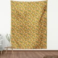 thumbnail image 4 of Ambesonne Hawaiian Fabric by the Yard Upholstery, Bananas Leaves Flowers, 2 Yards, Burnt Sienna and Sage Green, 4 of 5